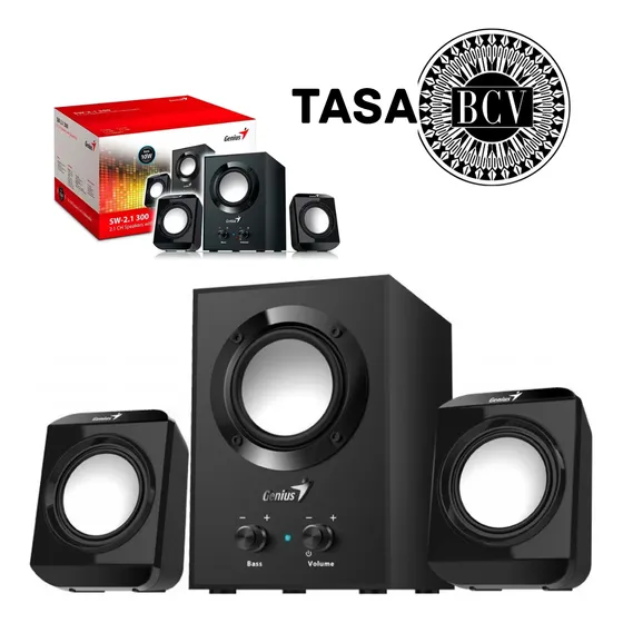Cornetas Genius Sw/ 2.1 300x 10w Rms Subwoofer Madera Pc Lap