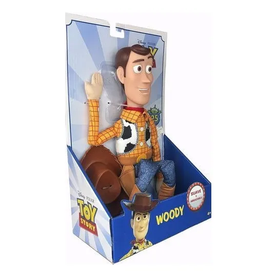 Toy Story 4 - Woody Suave Y Abrazable - Disney - 35 Cm