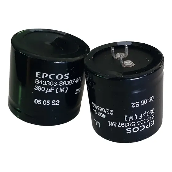 Capacitor Condensador Electrolítico 390 Mf, 400 Vdc, Usado