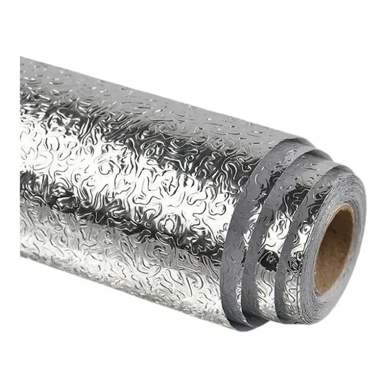 Papel Tapiz Para Cocina Vinilo Aluminio (40cm* 3 Metros )