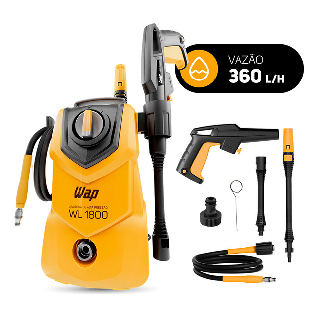 Lavadora De Alta Pressão Compacta Wap Wl 1800 1400w 1500psi 360l/h 220v Lavadora De Alta Pressão Compacta Wap Wl 1800 1400w 1500psi 360l/h 220v