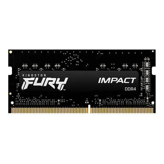 Memória RAM Para Notebook DDR4 16gb 3200Mhz CL20 Kingston Fury Impact KF432S20IB/16 Gamer Preto