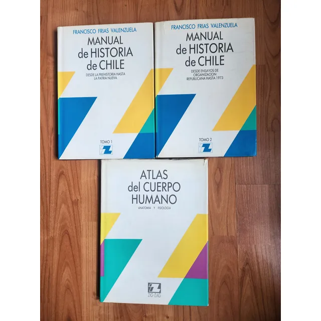 Historia De Chile Frias Valenzuela + Atlas Cuerpo Humano