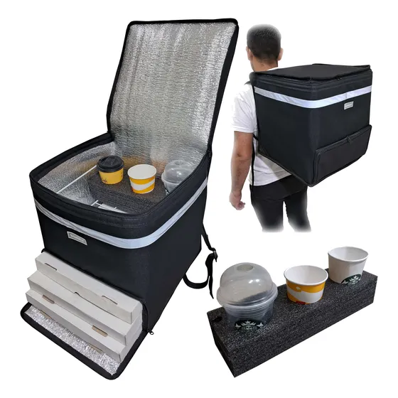 Mochila Termica De 2 Tapas C/rejilla Y Portavasos -termofood