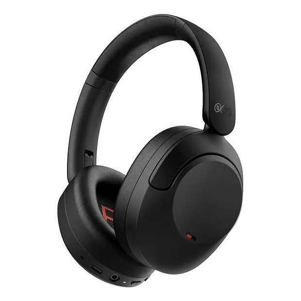 Qcy - Auriculares Bluetooth Qcy-h4anc-blk Con Anc, Color Negro, Bluetooth 5.2, Over-ear, Cancelación activa de ruido, Hi-Res audio, batería 70 horas