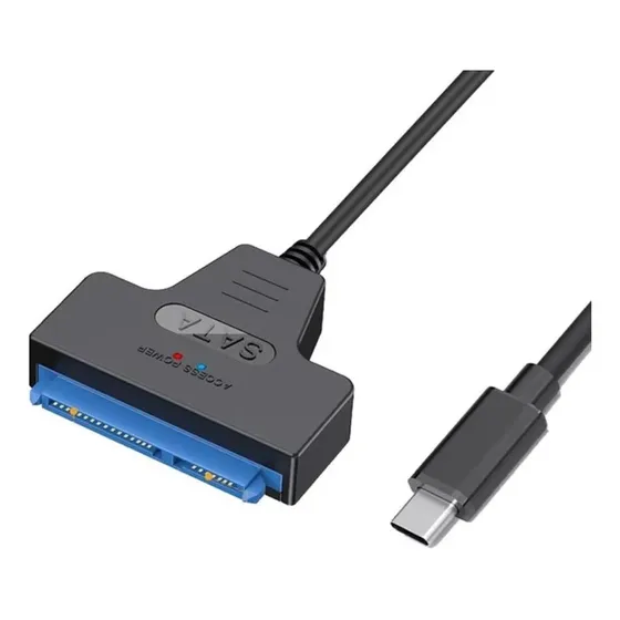 Cabo Adaptador Leitor Sata Usb-c Para Hd Ssd De Notebook