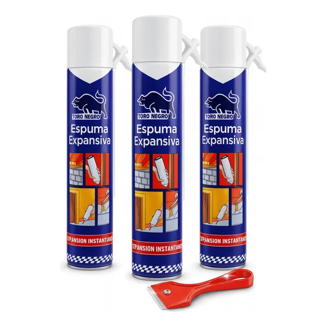 Espuma Expansiva Poliuretano Sellador Aislante 750 Ml Pack 3