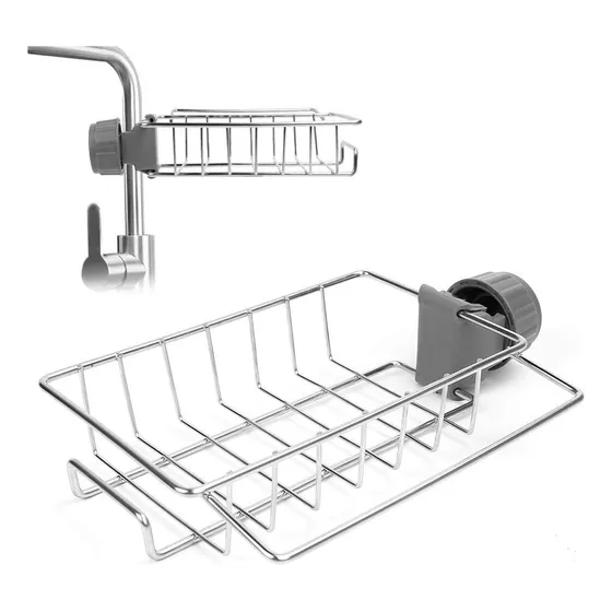 Soporte Para Esponjilla Y Jabon Rejilla Acero Inoxidable