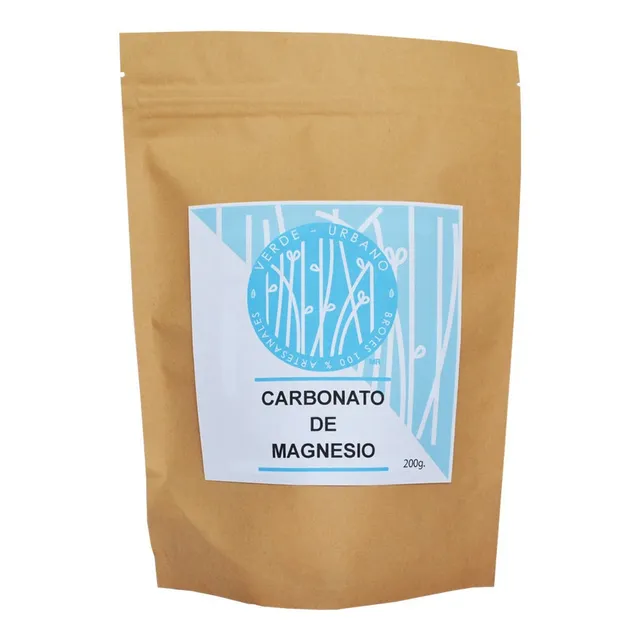 3 Bolsas De Carbonato De Magnesio De 200g Verde Urbano