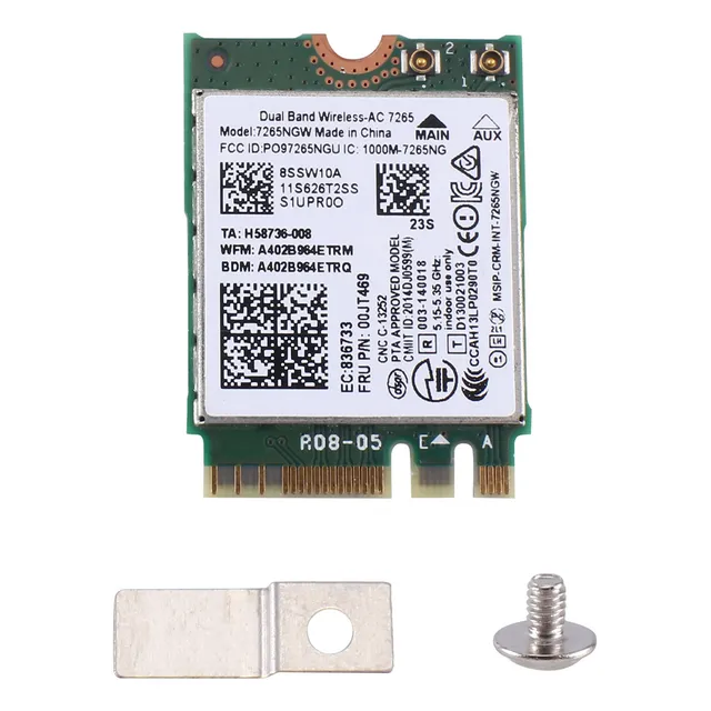 Tarjeta Wifi Ac7265 7265ngw Fru00jt469 802.11ac Ngff Bt4.0 P