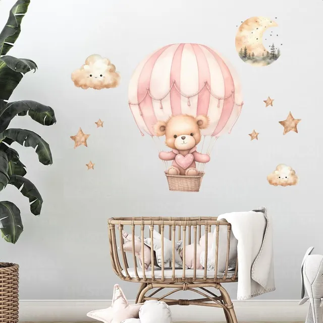 Adesivo Vinílico Papel Parede Quarto Crianças Bebê Ursinho