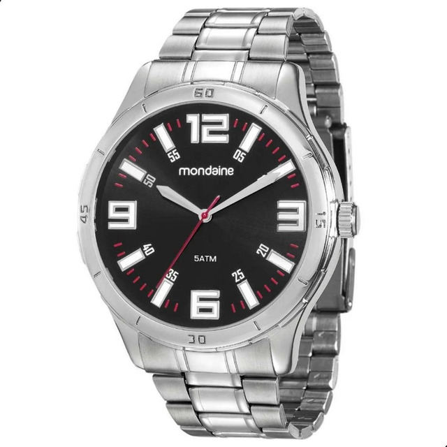 Relógio Masculino Mondaine Original Barato Prata Relógio Masculino Mondaine Original Barato Prata