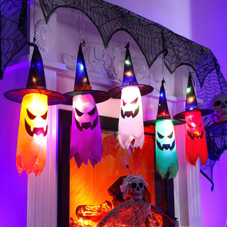 Luces Led A Prueba De Agua 5 Fantasmas Colgantes Halloween Luces Led A Prueba De Agua 5 Fantasmas Colgantes Halloween