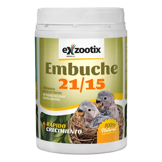 Pasta De Embuche Aves Loros Cotorra Exzootix 21/15 X 500 Gr