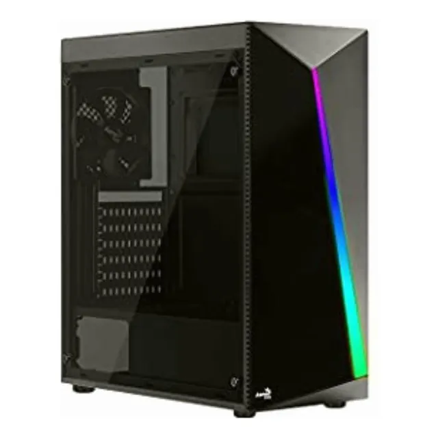 Aerocool Shard Rgb Gabinete Cristal Templado Estuches, Color