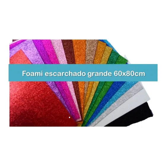 Foami, Fomi, Foamy Escarchado Lámina Grande 60xx80cm