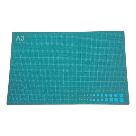 Base Tablero Tabla De Corte RD A3 Medidas 45x30 Cm Patchwork Color Verde Oscuro