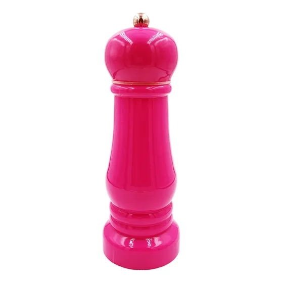Moedor Acrílico Verde Excelente P/ Sal Pimenta Manual 17cm Cor Pink