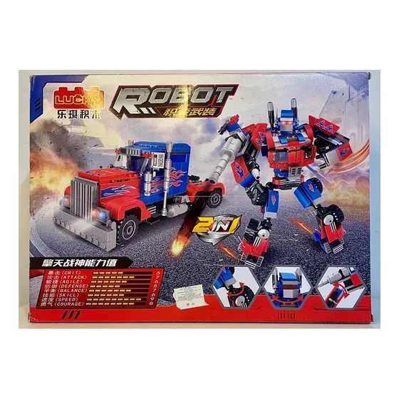Robot Trasforme Optimus Prime 560 Piezas Lego Lucky Ares