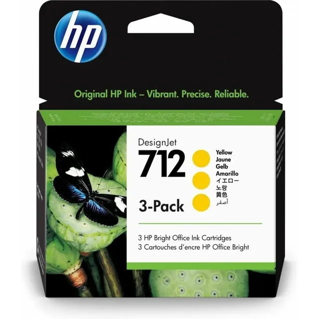Cartucho Hp 712 29 Ml Amarillo Designjet 3-pack