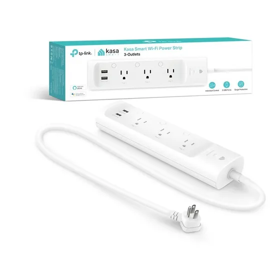 Regleta Inteligente Wifi 2usb 5v + 3 Tomas 110v Tplink Kp303