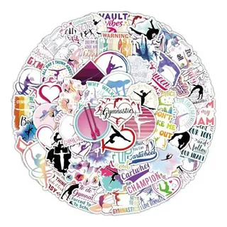 Stickers De Gimnasia 100 Piezas Impermeables Para Deportes Y Stickers De Gimnasia 100 Piezas Impermeables Para Deportes Y