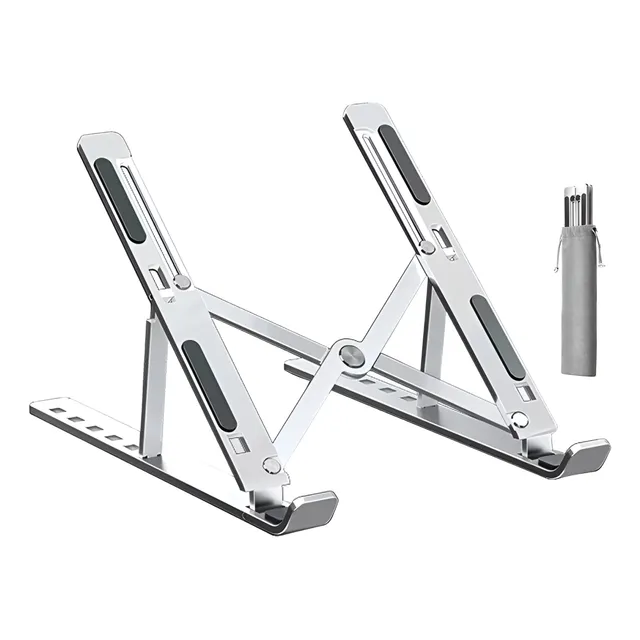 Base Soporte Aluminio Para Portátil Ajustable Plegable 15 