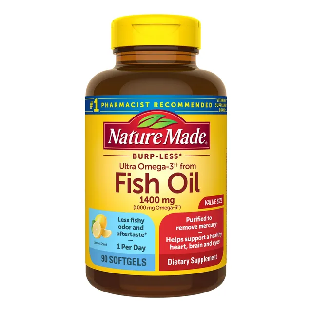 Fish Oil 1400mg, Omega 3 (90softgels)