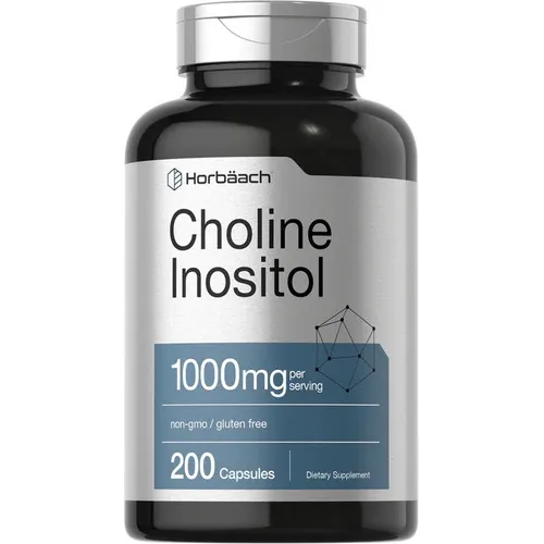Horbaach Colina Inositol 1000 Mg Choline Inositol 200 Caps
