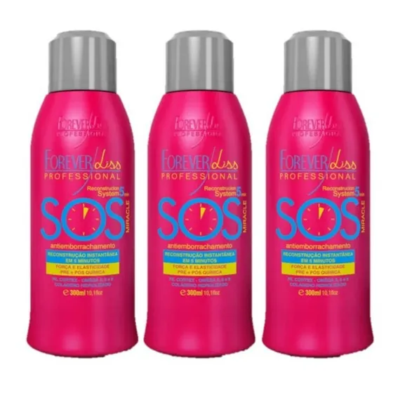 Forever Liss Sos Reconstrutor Antiemborrachamento 3 Unidades