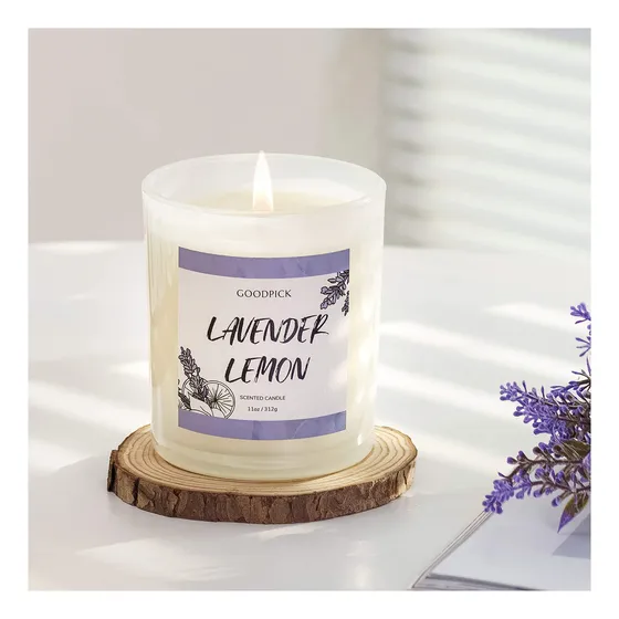 Goodpick Vela Perfumada Lavanda Limon Regalo Para Niña Soja