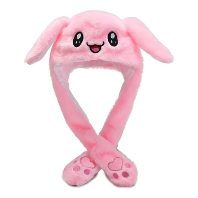 Gorro De Conejo, Con Orejas Moviles, Gorro Kawaii Toda Edad