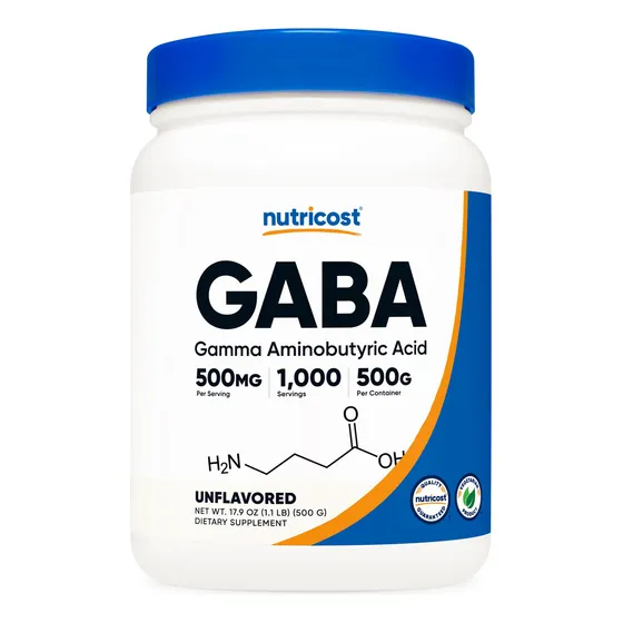 Suplemento Nutricost Gaba 500 G En Polvo (gamma Aminobutíric
