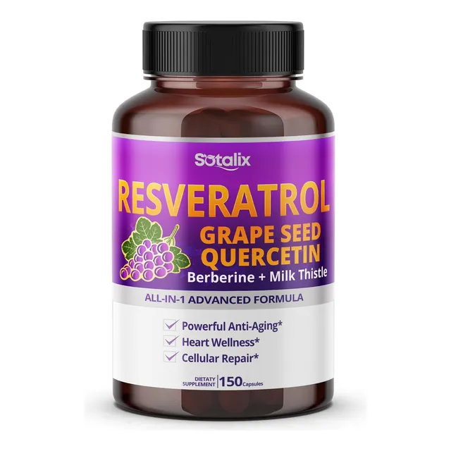 Resveratrol Complex Capsulas 24000mg Gran Antioxidante 150ct