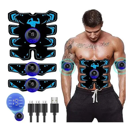 Ems Estimulador Muscular Elétrico Emagrecimento Recarregável