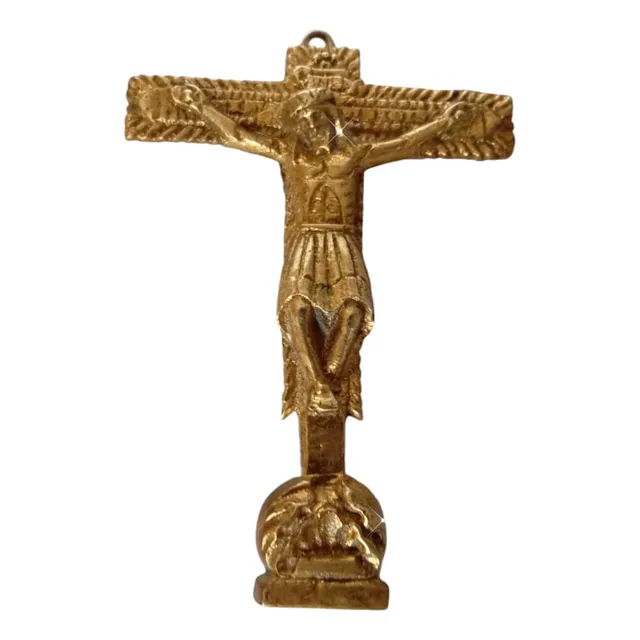 Cristo De Los Milagros En Bronce Masiso 12 Cnts Como Nuevo