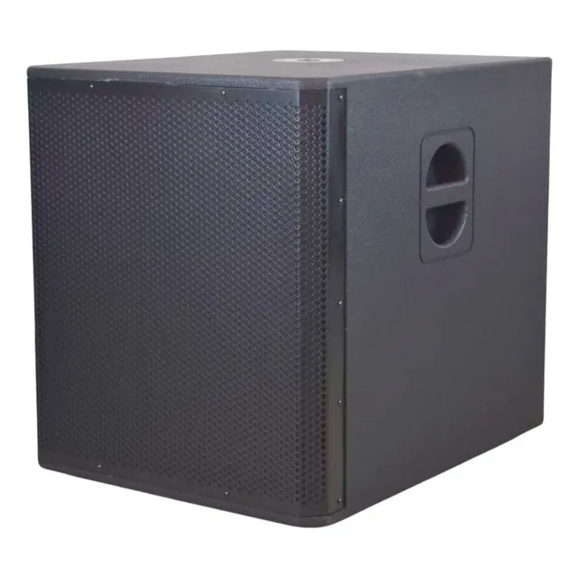 Subwoofer Amplificado 18 Bocina Bajo Activo Grave Dsp Louder Color Negro