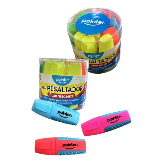 Resaltadores Mini Neón Pointer Caja De 12 Unidades