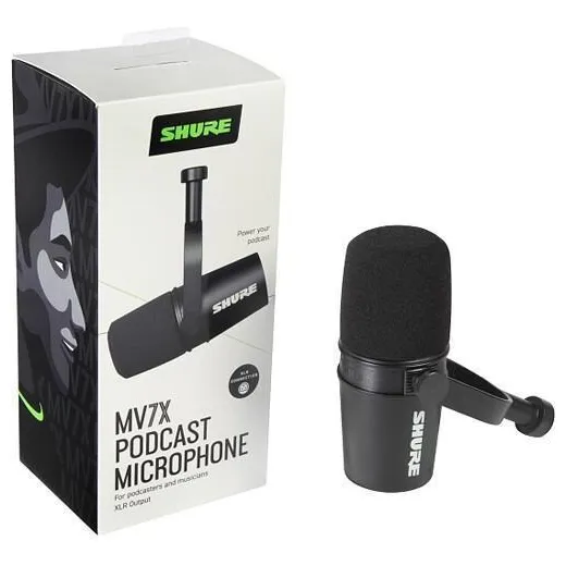 Microfone Shure Xlr Mv7x Podcast