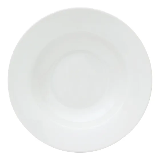 Set X 6 Plato Hondo D23cm Blanco Porcelana Selecta