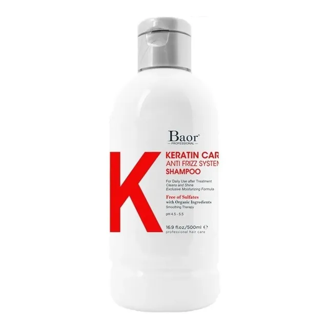 Shampoo Sin Sal Anti Frizz Post Alisado Baor K Keratin Care