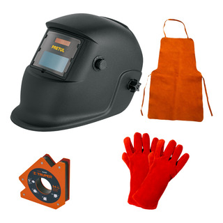 Careta Electrónica P/soldar Con Escuadra Y Kit De Protección Careta Electrónica P/soldar Con Escuadra Y Kit De Protección
