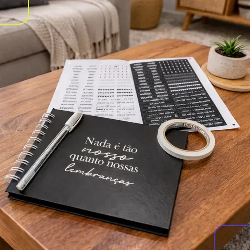 2pieces Album Solid Color Photocard Binder White And Black