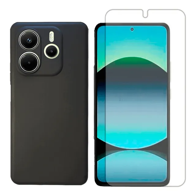 Capa Case Para Xiaomi Redmi Note 14 4g + Pelicula Hidrogel