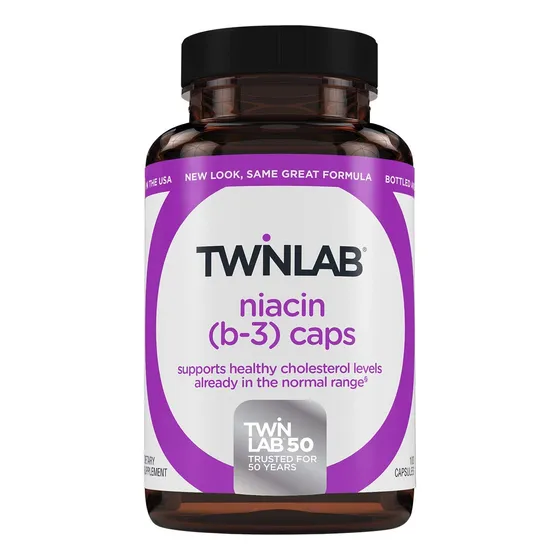 Suplemento Twinlab Niacina B3 1000 Mg 100 Cápsulas
