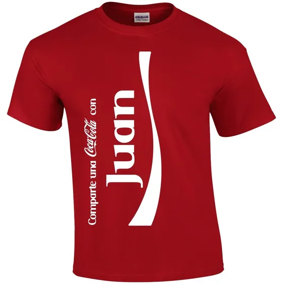 Playera Personalizada Con Tu Nombre Lata Coca Cola C/envío