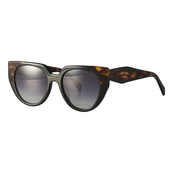 Prada Spr 14w 389-0a7 Oversized Cat Eye Cafe Degradado