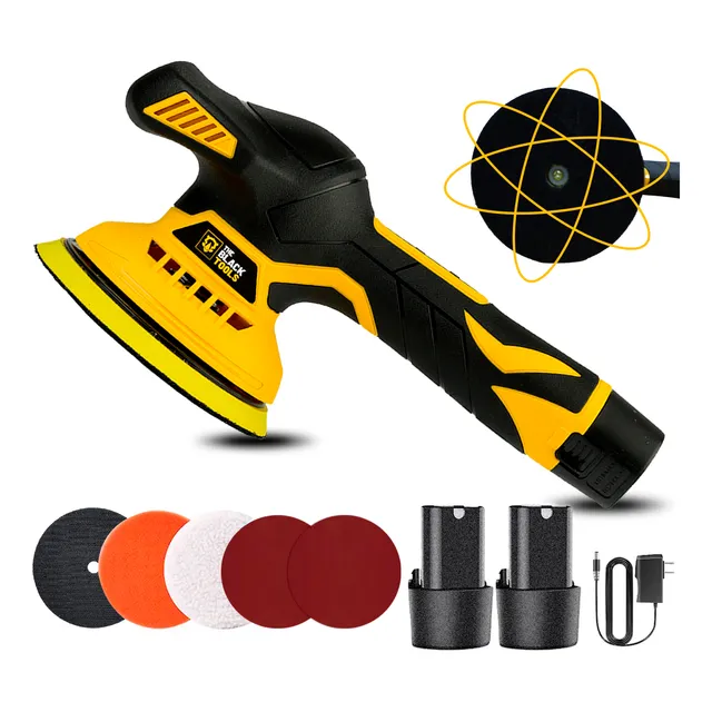 Lixadeira Politriz Mini Automotiva 2 Baterias 12v + Discos