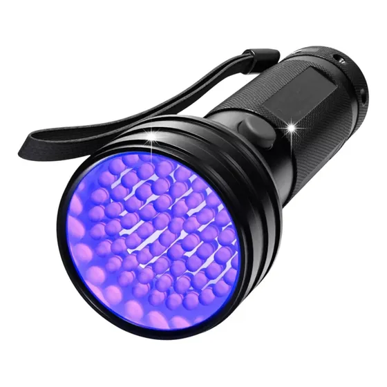 Linterna Ultravioleta 51 Led Uv Luz Negra, A Pila, 395mm
