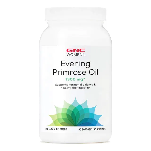 Aceite De Onagra 1300 Mg Gnc 90 Cápsulas